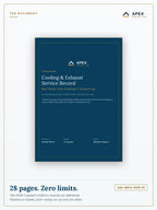Cooling & Exhaust Service Record PDF cover — Apex Marine Labs 2026 Edition, 28 pages, A4 and US Letter