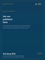 The editorial rule the kit obeys — not one published limit; a printed limit would be read as permission
