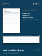 Cell balance log — sixteen entries tracking cell spread, pack voltage and temperature over the life of the bank